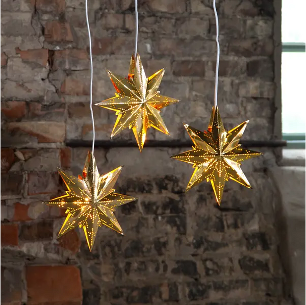 Julstjärna Mini mässingsfärg