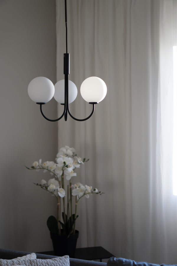 Ballon 3 taklampa svart