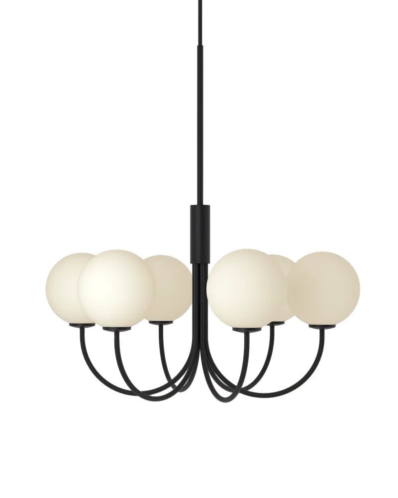 Ballon 6 taklampa svart
