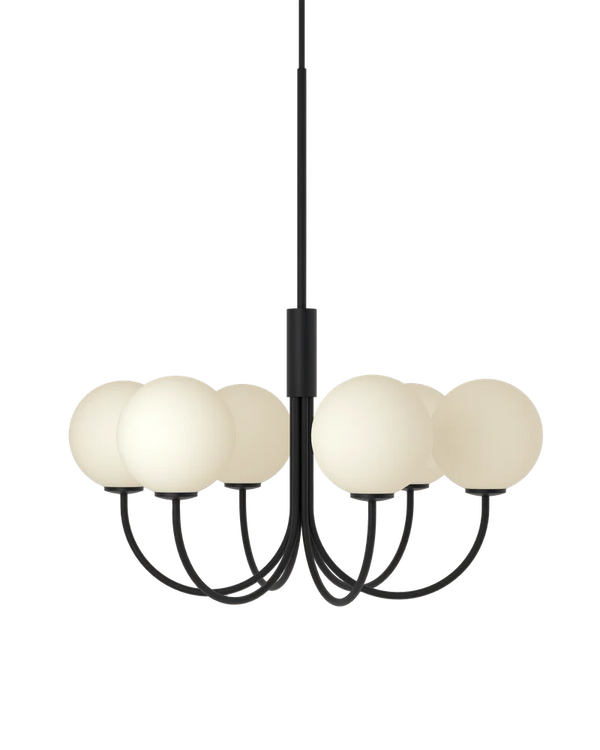 Ballon 6 taklampa svart