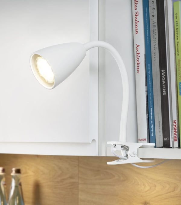Wanda klämlampa vit