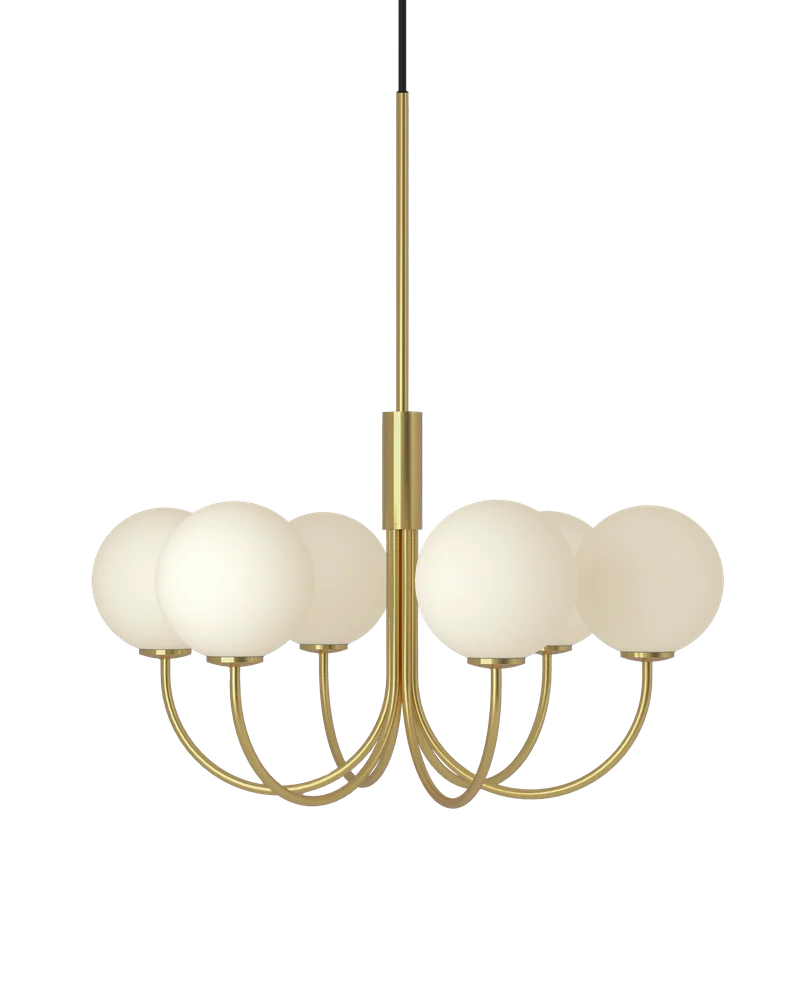 Ballon 6 taklampa mässingsfärg