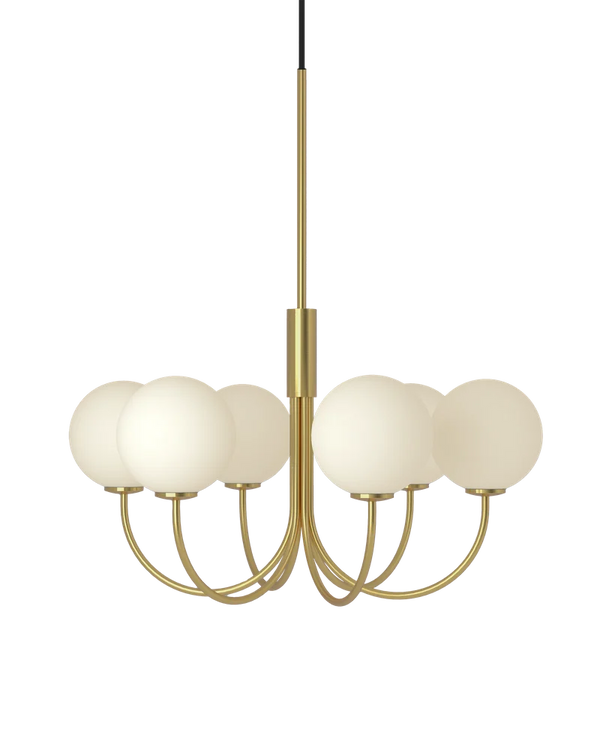 Ballon 6 taklampa mässingsfärg
