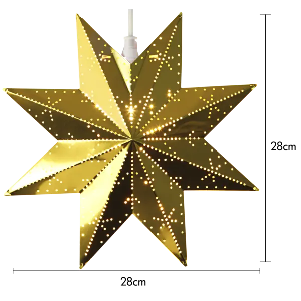 Julstjärna Classic mässingsfärg
