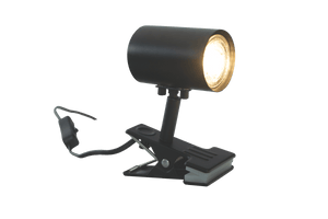 Hugin klämlampa svart