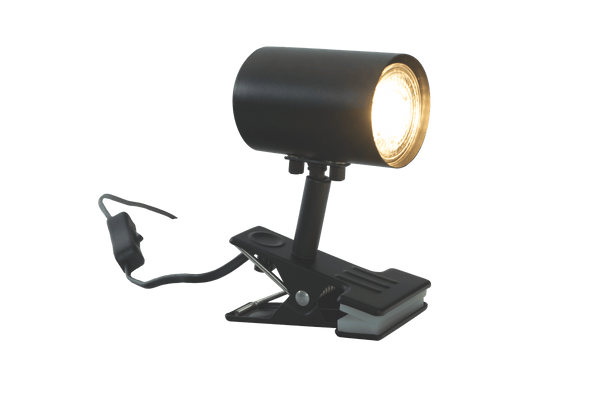 Hugin klämlampa svart