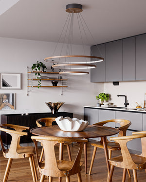 Trione taklampa valnöt