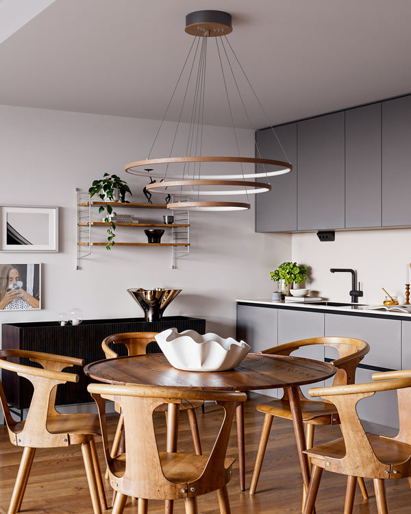 Trione taklampa valnöt