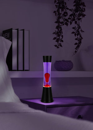 Etna lavalampa röd/lila