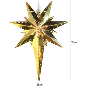 Julstjärna Betlehem mässingsfärg