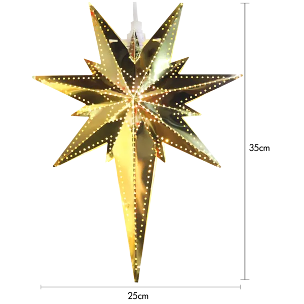 Julstjärna Betlehem mässingsfärg