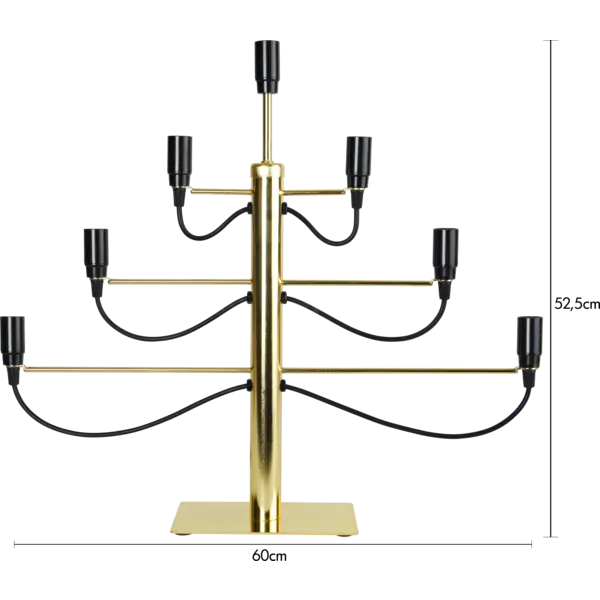 Ljusstake Milano mässingsfärg