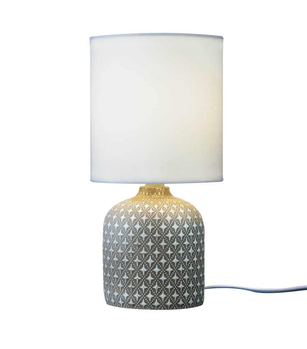 Fideli bordslampa brun/vit