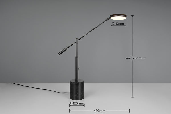 Fiore bordslampa svart