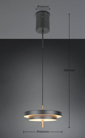 Keaton taklampa svart