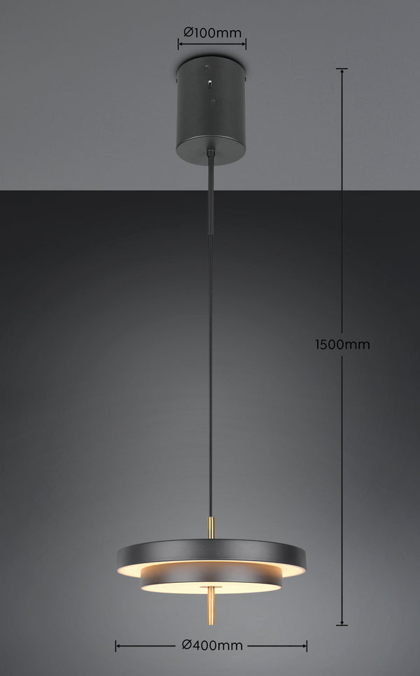 Keaton taklampa svart