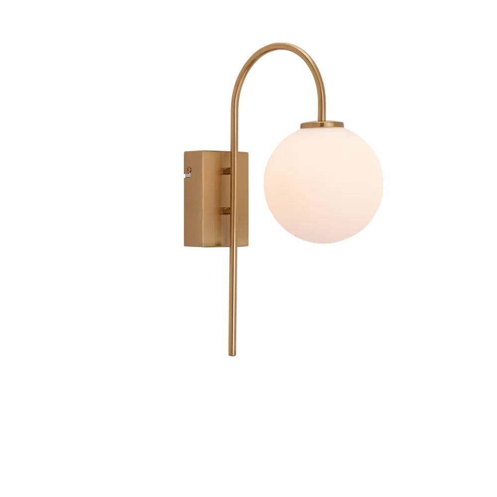 Ballon vägglampa mässingsfärg