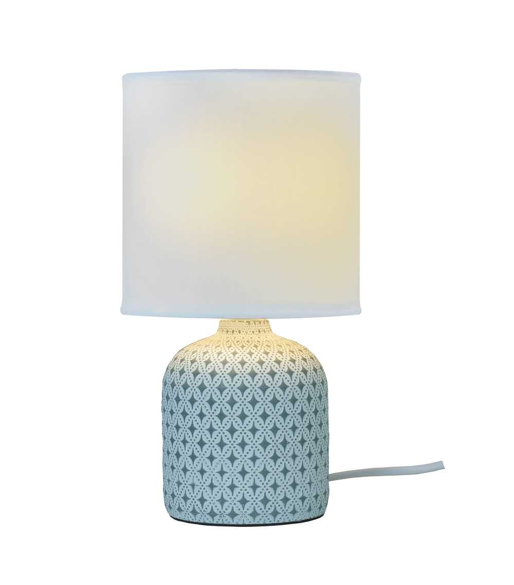 Fideli bordslampa grå/vit