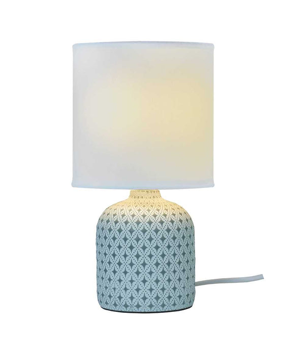 Fideli bordslampa grå/vit