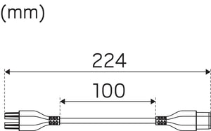 Flexline mellankabel vit
