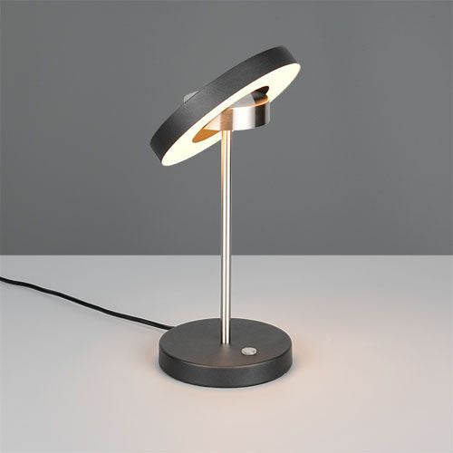 Guano bordslampa svart/stål