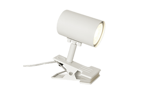 Hugin klämlampa vit