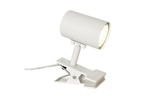 Hugin klämlampa vit