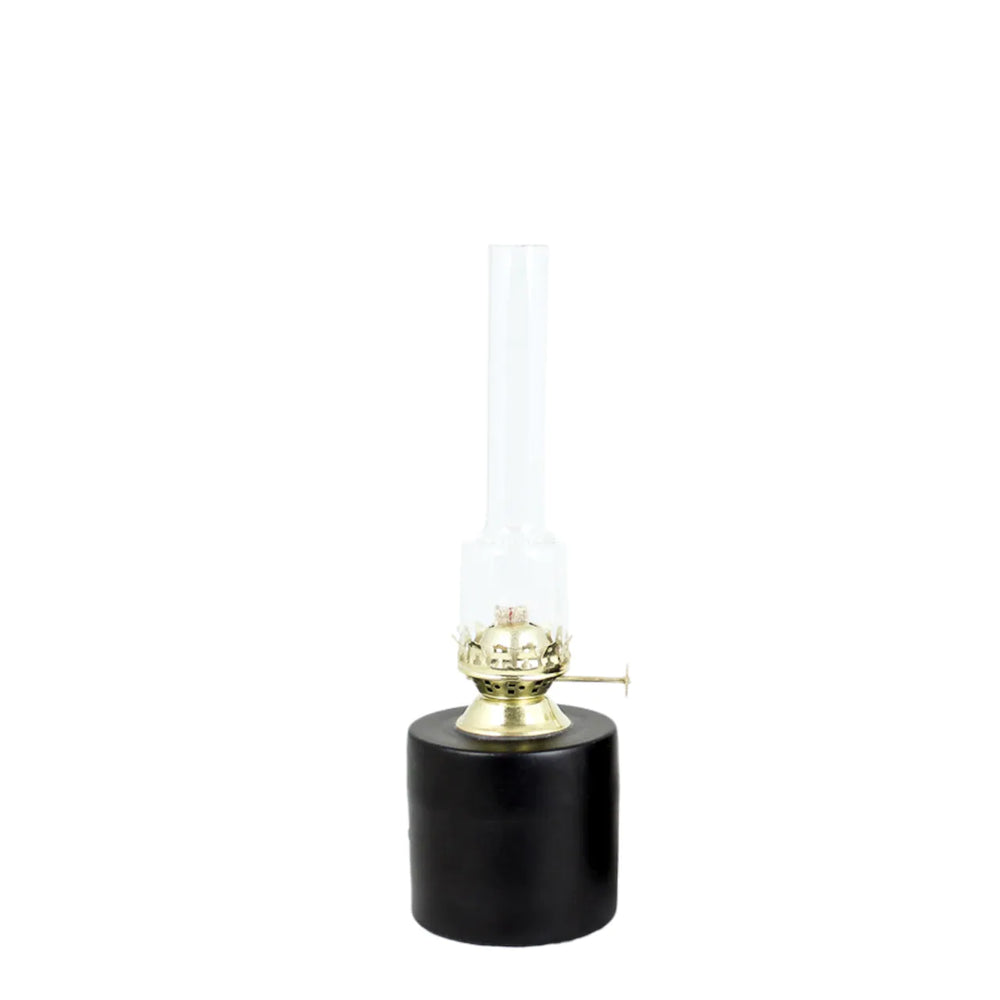 Fotogenlampa Rak liten svart