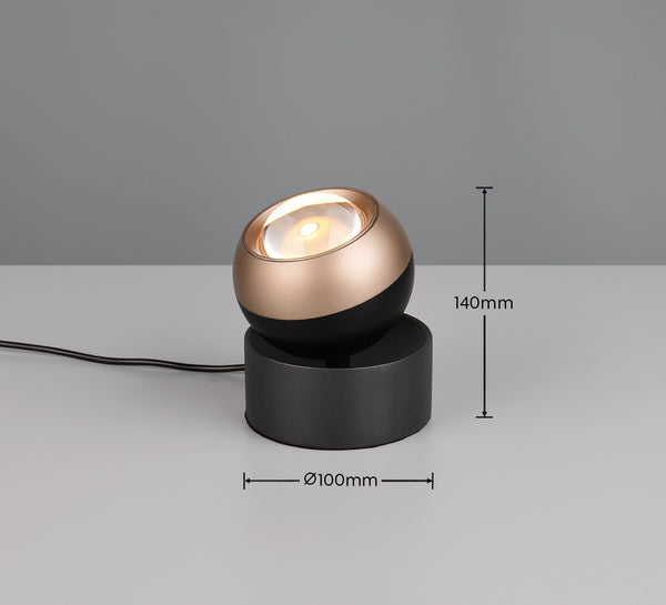 Orbit bordslampa svart/kaffe