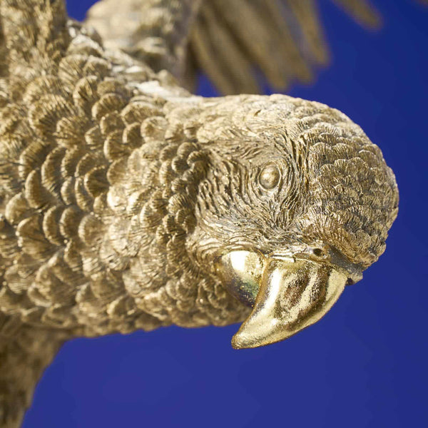 Papegoja Percy taklampa guld