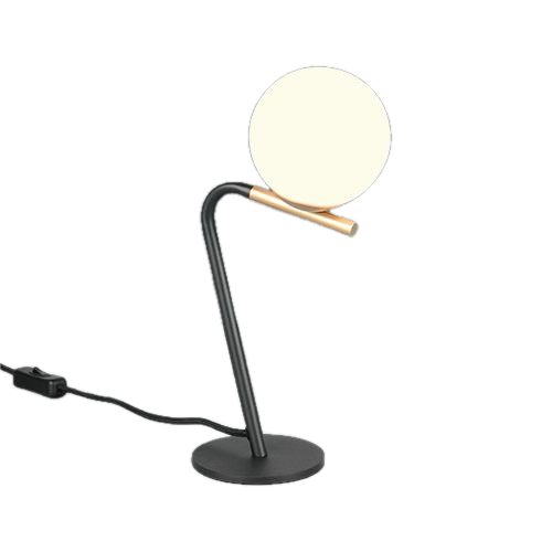 Flaming bordslampa svart/guld