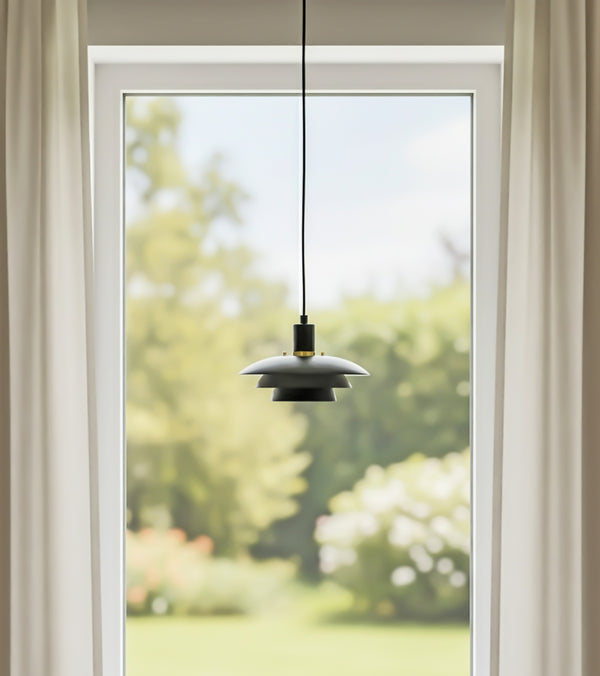 Epsilon fönsterlampa svart