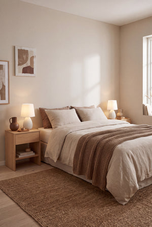Cassie bordslampa naturvit