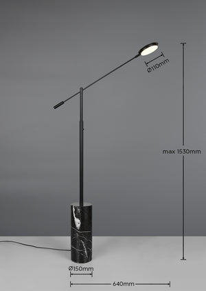 Fiore golvlampa svart