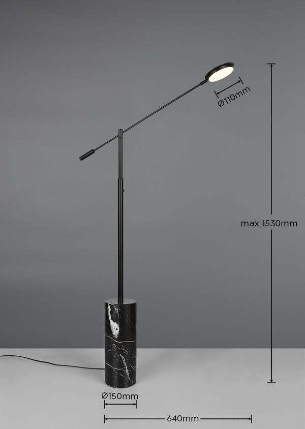 Fiore golvlampa svart