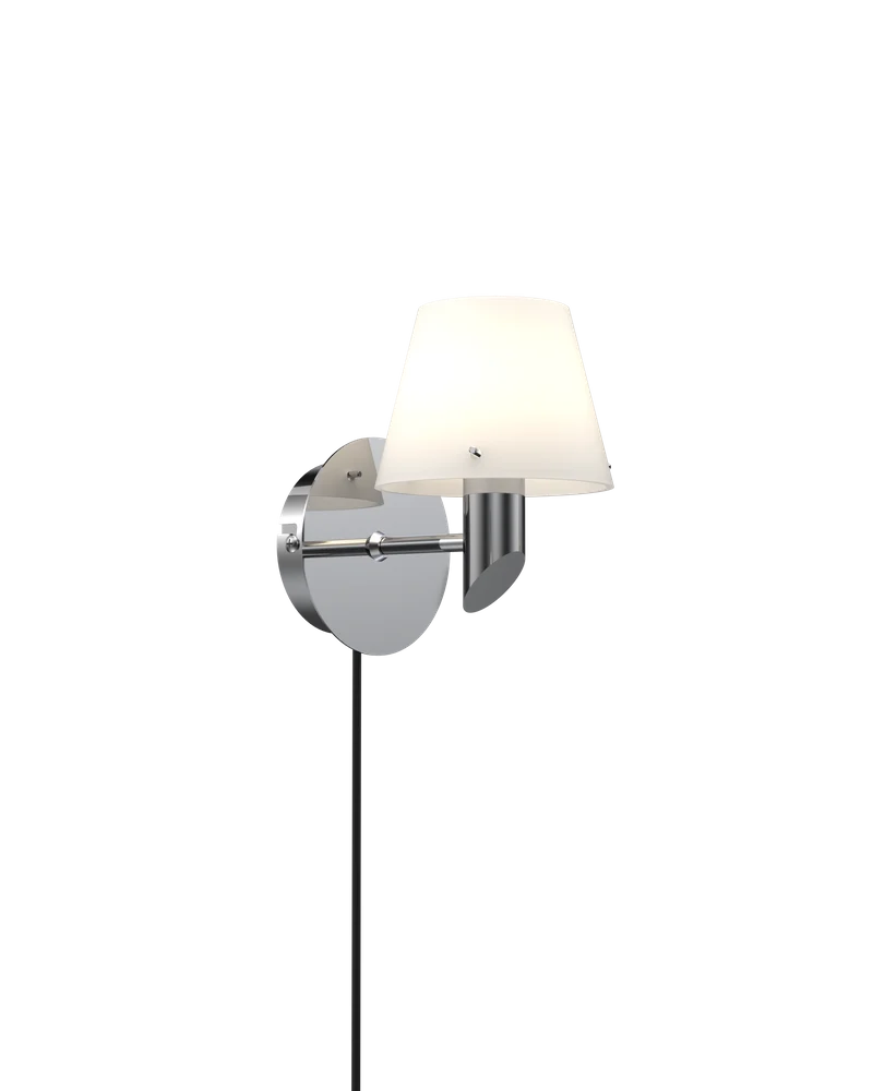 Gil vägglampa krom