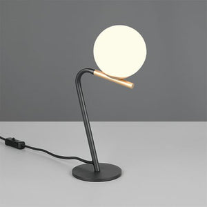 Flaming bordslampa svart/guld