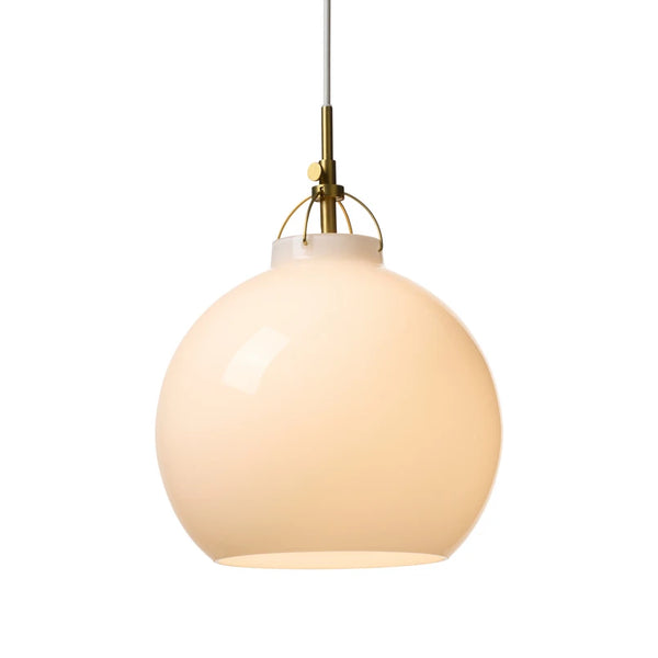 Toscana taklampa 27cm opalvit