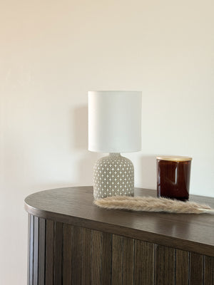 Fideli bordslampa brun/vit