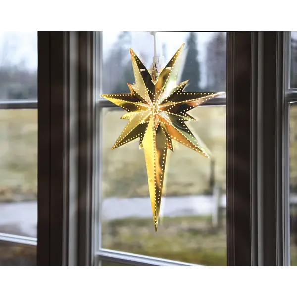 Julstjärna Betlehem mässingsfärg