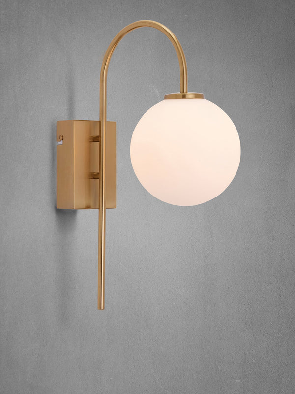 Ballon vägglampa mässingsfärg