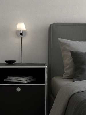 Gil vägglampa krom