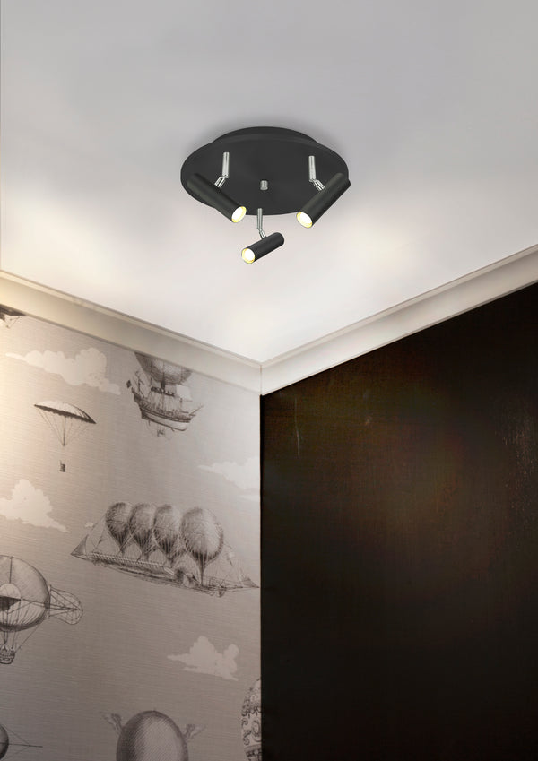 Artic 3 spotlight svart LED