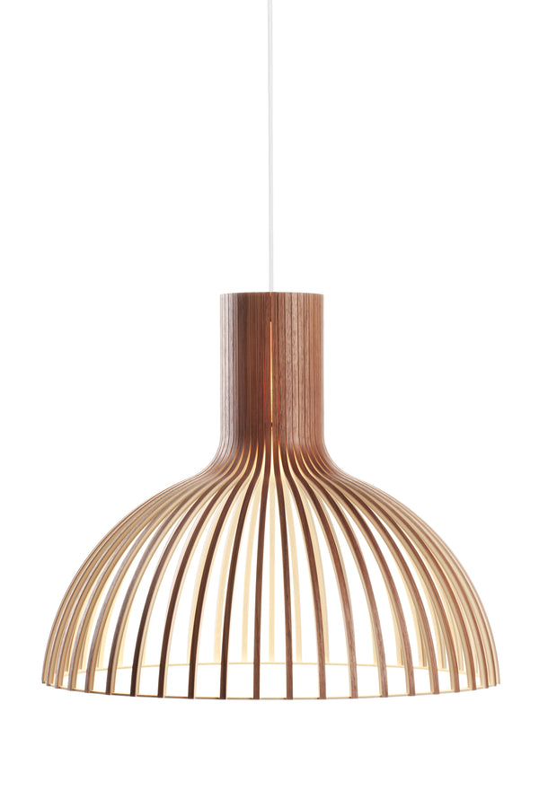 Victo small taklampa valnöt