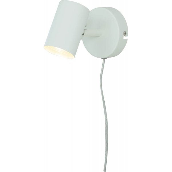 Hugin vägglampa vit