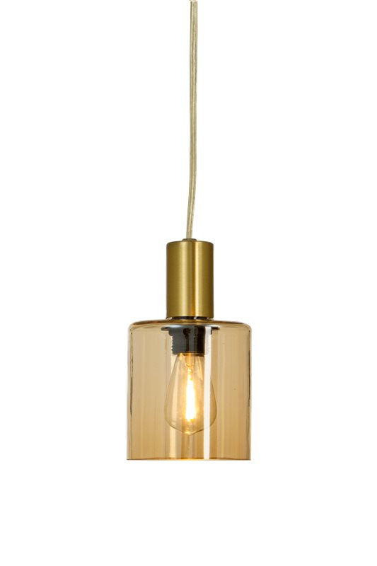 Cylinder fönsterlampa amber