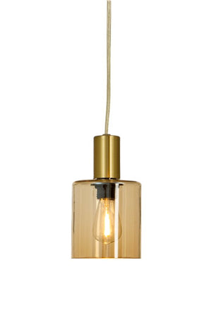Cylinder fönsterlampa amber