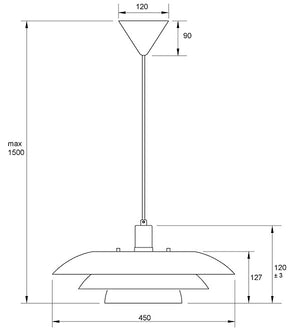 Epsilon taklampa grön