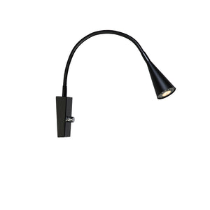 Ledro vägglampa svart