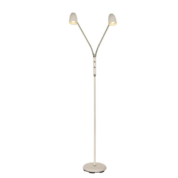 Sandnes golvlampa dubbel vit